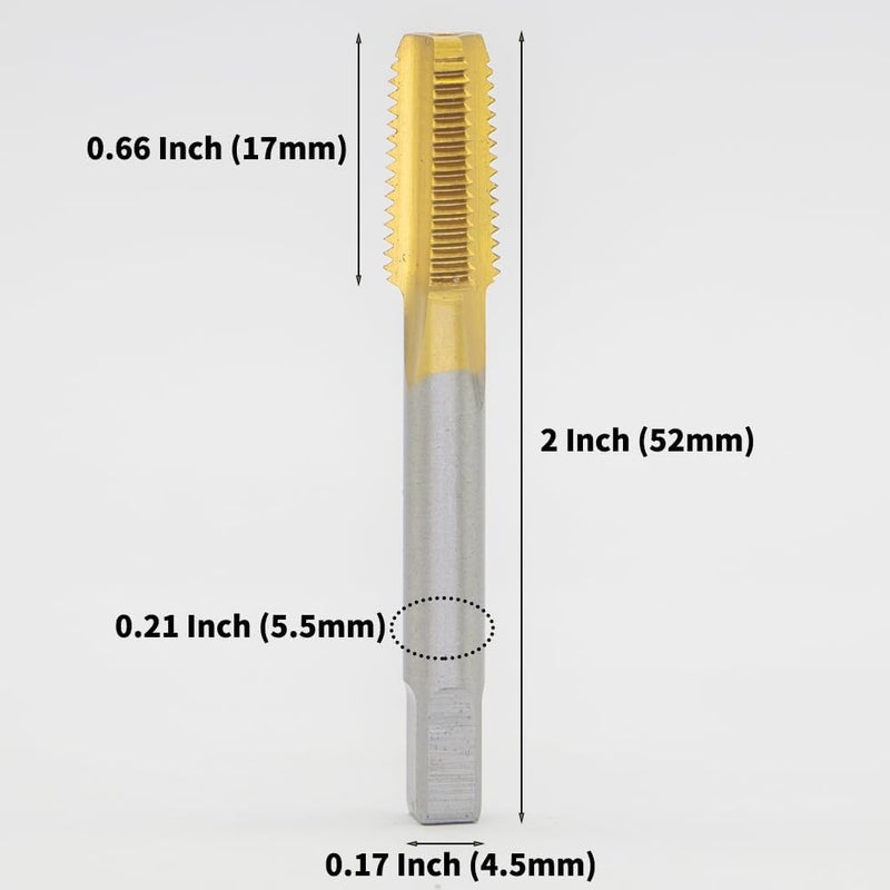 LingGan 1/16-27 NPT Tap Pipe Thread, M35 Cobalt Steel, Extra Hard, Industrial Grade for Heavy-Duty Jobs, More Durable & Heat Resistant, Perfect for Stainless Steel - Ideal for DIY & Professionals - Image 4